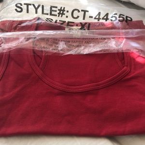 Red cotton bodysuit XL